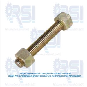 ESPARRAGO GR L7 CON 2 TCAS CADMINIZADO 1 1/8" X 7"